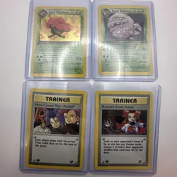 Vintage Pokemon TCG 1st Edition Team Rocket 83/82 Complete Master Set MP-NM!! - Image 4