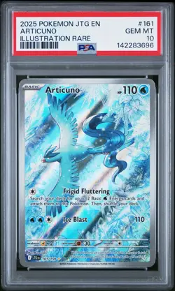 2025 POKEMON JTG EN-JOURNEY TOGETHER ILLUSTRATION RARE #161 ARTICUNO PSA 10 - Image 1