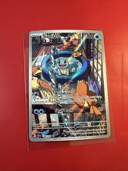 2024 Pokemon Stellar Crown Illustration Rare #148 Squirtle - Image 1