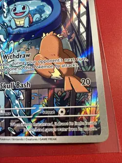 2024 Pokemon Stellar Crown Illustration Rare #148 Squirtle - Image 3