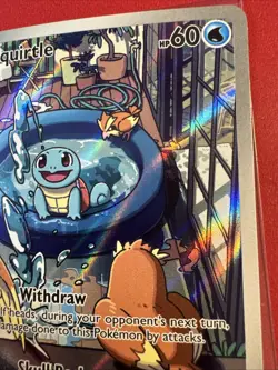 2024 Pokemon Stellar Crown Illustration Rare #148 Squirtle - Image 4