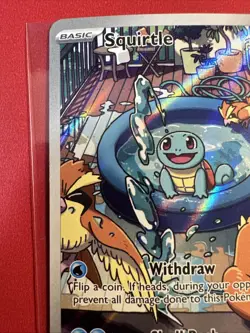 2024 Pokemon Stellar Crown Illustration Rare #148 Squirtle - Image 5