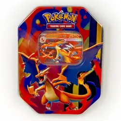 Pokemon TCG Mega Charizard Y ex Tin 4 Booster Packs & Charizard Promo Sealed ✅ - Image 1