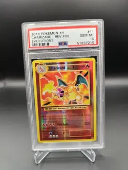 Pokemon Charizard 11/108 Rare Reverse Holo XY: Evolutions PSA10 - Image 1