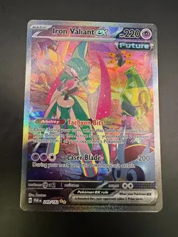 ❤‍🔥Pokemon Tcg Iron Valiant EX 249/182 Paradox Rift SIR ❤‍🔥 - Image 1