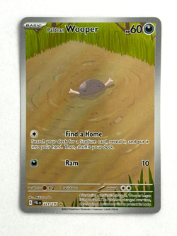 Pokemon TCG Paldean Wooper 221/193 Illustration Rare SV02: Paldea Evolved - Image 1