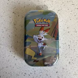 One 2020 Pokemon TCG Galar Pals Mini Tin Scorbunny Art K19 Factory Sealed - Image 1