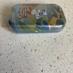 One 2020 Pokemon TCG Galar Pals Mini Tin Scorbunny Art K19 Factory Sealed - Image 2