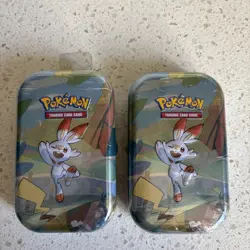 One 2020 Pokemon TCG Galar Pals Mini Tin Scorbunny Art K19 Factory Sealed - Image 5