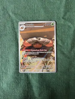 Pokemon TCG Destined Rivals Crustle Illustration Rare 186/182 - Image 1