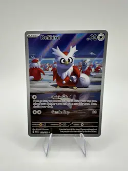 Delibird 152/132 Pokemon Mega Evolution Illustration Rare IR Full Art Holo NM - Image 1