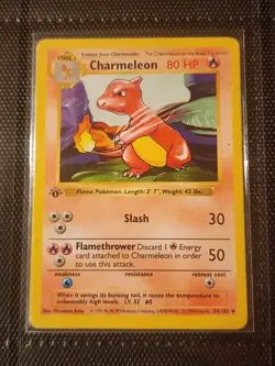 1999 Pokemon TCG Charmeleon 1st Edition Shadowless 24/102 - Image 1