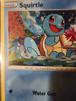 Squirtle SWSH233 Pokemon GO Black Star Promo Holo Rare NM/M Swirl Error - Image 3