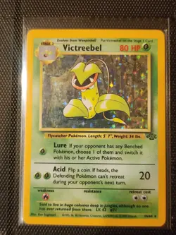 Pokemon TCG Victreebel Jungle 14/64 Unlimited Holo Rare WOTC Vintage LP/NM - Image 1