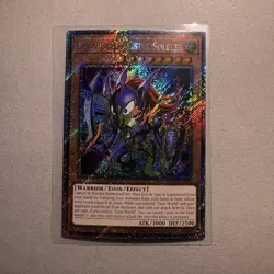 Yu-Gi-Oh! Toon Black Luster Soldier RA03-EN272 Platinum Secret Rare NM 1st Ed - Image 1