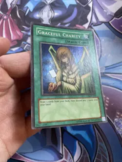 | Yugioh Graceful Charity SDP-040 Super Rare Starter Deck Pegasus LP - Image 3