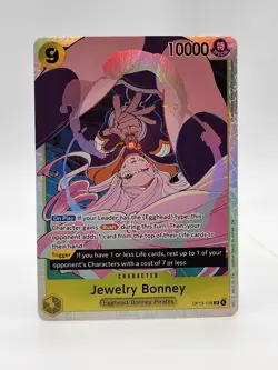 Jewelry Bonney One Piece OP13-108 Carrying On His Will Foil Secret Rare - Image 1