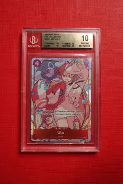 One Piece Uta Premium Card Collection Op01-005 Psa 10 - Image 1