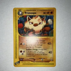 Pokemon Primeape Rare 80 HP Aquapolis 029/147 2002 Regular English TCG Card - Image 1