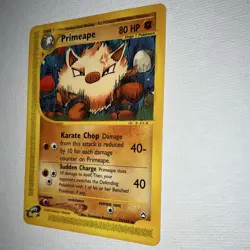 Pokemon Primeape Rare 80 HP Aquapolis 029/147 2002 Regular English TCG Card - Image 2