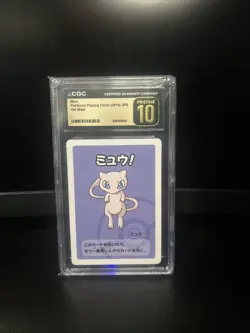 2019 Pokemon Japanese Playing Cards Old Maid Mew, Pristine Condition, CGC 10 - Image 1
