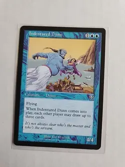 Indentured Djinn - Mercadian Masques - MTG Magic - Uncommon - Blue Creature - Image 1