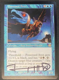 Possessed Aven - MTG Magic - Torment - Signed by Scott M Fischer - Image 1