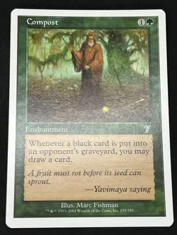 Magic the Gathering MTG Compost Green Core Set 7th Edition Uncommon - Image 1