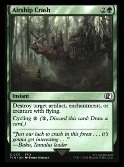 Airship Crash Final Fantasy MTG - NM - Image 1