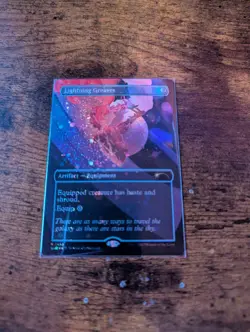 Lightning Greaves (1493) (Galaxy Foil) Secret Lair Drop Foil - Image 1