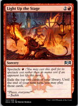 Magic the Gathering HP Light Up the Stage Ravnica Allegiance MTG Free Shipping! - Image 1