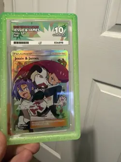 Pokemon TCG Jessie James 68/68 Hidden Fates - ACE 10 Includes Matching Guard - Image 1
