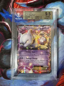 Pokemon Mewtwo Promo Xy107 Triple Power Tin Gem Min Bgs 9.5 Beckett - Image 1