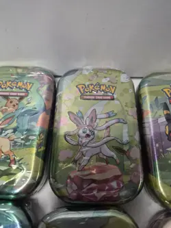 Pokemon TCG Prismatic Evolutions Mini Tin Complete Set 8 Sealed SHIPS TODAY - Image 5