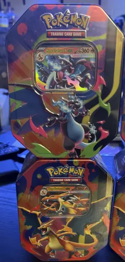 2 Pokemon TCG Mega Charizard X + Y ex of Tin Bundle Sealed New LOT- - Image 1