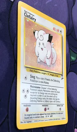 Clefairy 6/130 - Base Set 2- Holo Rare - 2000 Vintage WOTC Pokemon NM NEAR MINT - Image 4