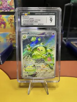 Pokemon Reuniclus 171/162 SV05 Temporal Forces Illustration Rare Holo CGC 9 - Image 1