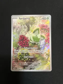 Pokemon Sprigatito Illustration Rare 196/193 Paldea Evolved NM - Image 1