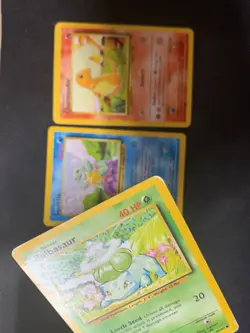 Charmander 46/102 + Bulbasaur 44/102 + Squirtle 63/102 Pokemon 1999 WOTC Common - Image 2