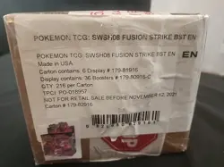 New Sealed Pokemon FUSION STRIKE - Factory SEALED Booster Box Case - US Seller 820650829161 - Image 2