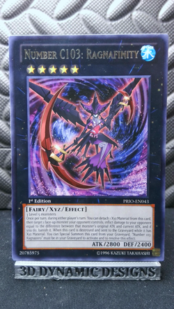 | Yugioh Number C103: Ragnafinity PRIO-EN043 1st Rare Primal Origin NM 🔥 | - Image 1