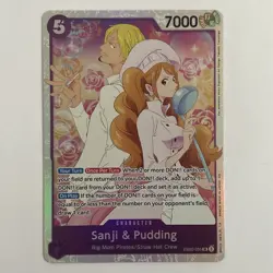 One Piece TCG English Sanji and Pudding EB02-035 SR Anime 25th Collection NM! - Image 1