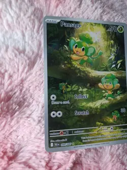 Pokemon Pansage Illustration Rare SV: Black Bolt 089/086 English Full Art Card - Image 2