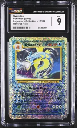 CGC 9 MINT Gyarados 2002 Legendary (Collection) 12/110 Reverse Holo Pokemon Card - Image 1