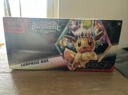Prismatic Evolutions Surprise Box Sealed 4pks One Random Promo Card Pokemon TCG - Image 1