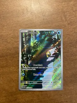 Pokemon TCG Psyduck Scarlet & Violet Holo Illustration Card 175/165 NM Condition - Image 1