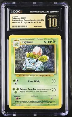 ‼Ivysaur Pokemon (2023) Trading Card Game Classic - 002/034 CGC 10 PRISTINE💨 - Image 1