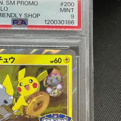 PSA 9 Pikachu 200/SM-P Promo Friendly Shop purchase Japanese Pokemon Card #2794 - Image 3