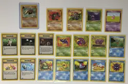 Pokemon 1st Edition Fossil 19 Card Lot LP - Image 1