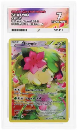 2016 Pokemon XY Black Star Promo Shaymin #XY115 FA Mythical P M Coll. ACE 7 - Image 1